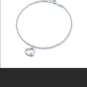 Tiffany’s open heart sterling silver bracelet